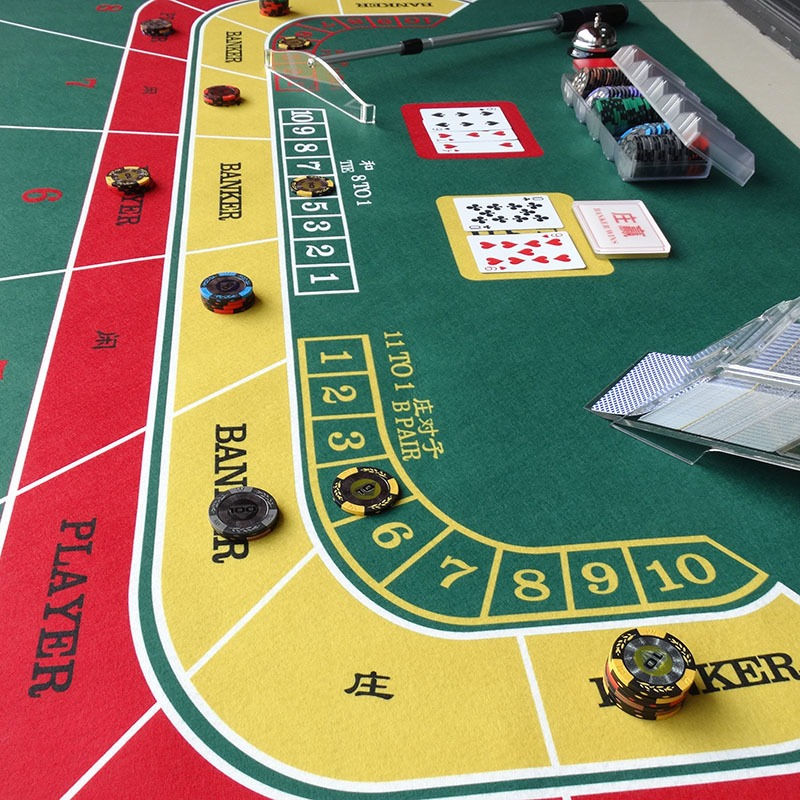 Thumbnail: Texas Hold'em Baccarat Roulette Size Citi Game Non Woven Table Mat Portable Casi