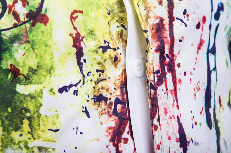 Thumbnail: 2023 selling high-quality fashion 3D printing slim shirt men's high-end long-sle