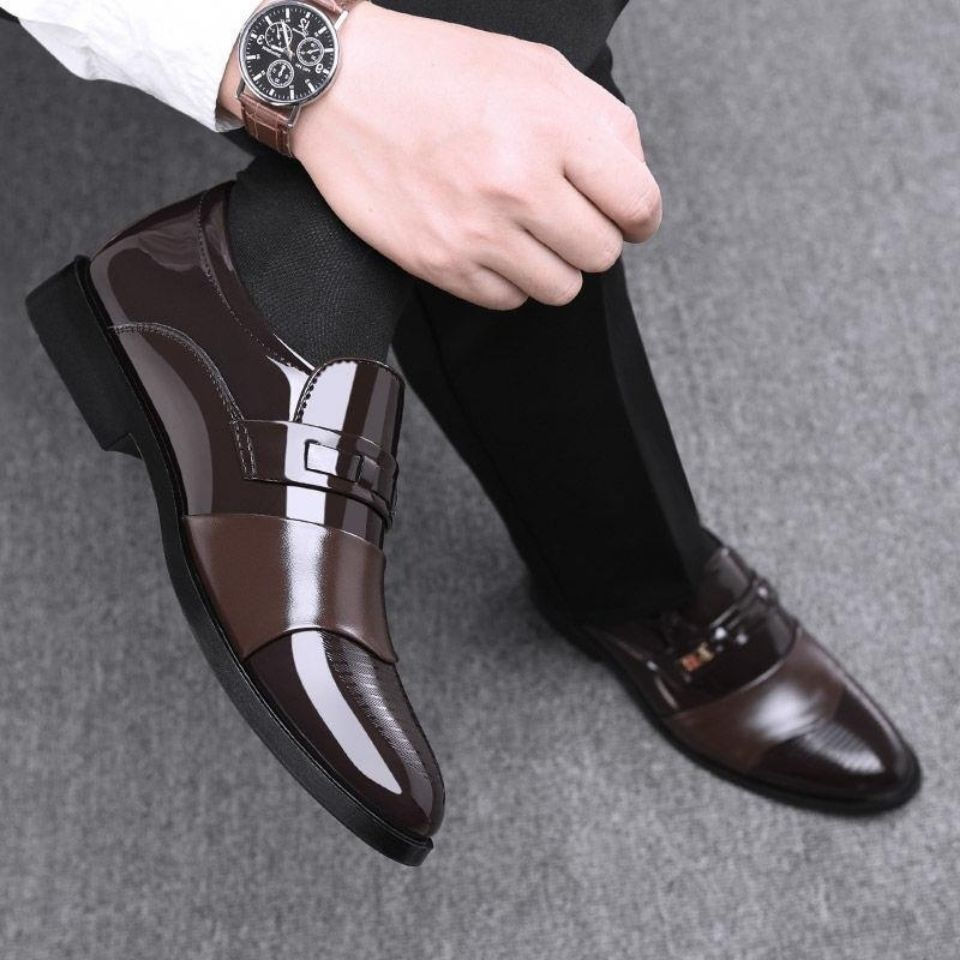 Thumbnail: Fashion Business Dress Men Shoes Formal Slip on Dress Shoes Mens Oxfords Footwea