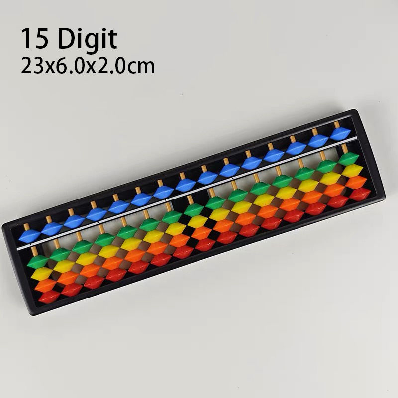 Thumbnail: 7/9/11/13/15/17 Column Plastic Montessori Math Toy Arithmetic Digits Abacus Soro
