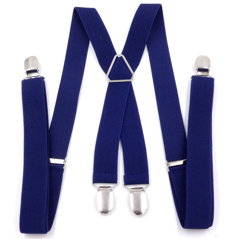 Thumbnail: Suspenders for Men Wide X Back With 4 Strong Hooks 2.5cm Women's Pants with Adju