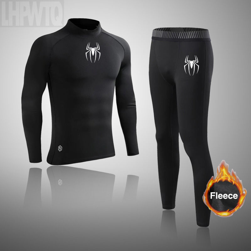 Thumbnail: Winter Thermal Underwear Men Long Johns Sets