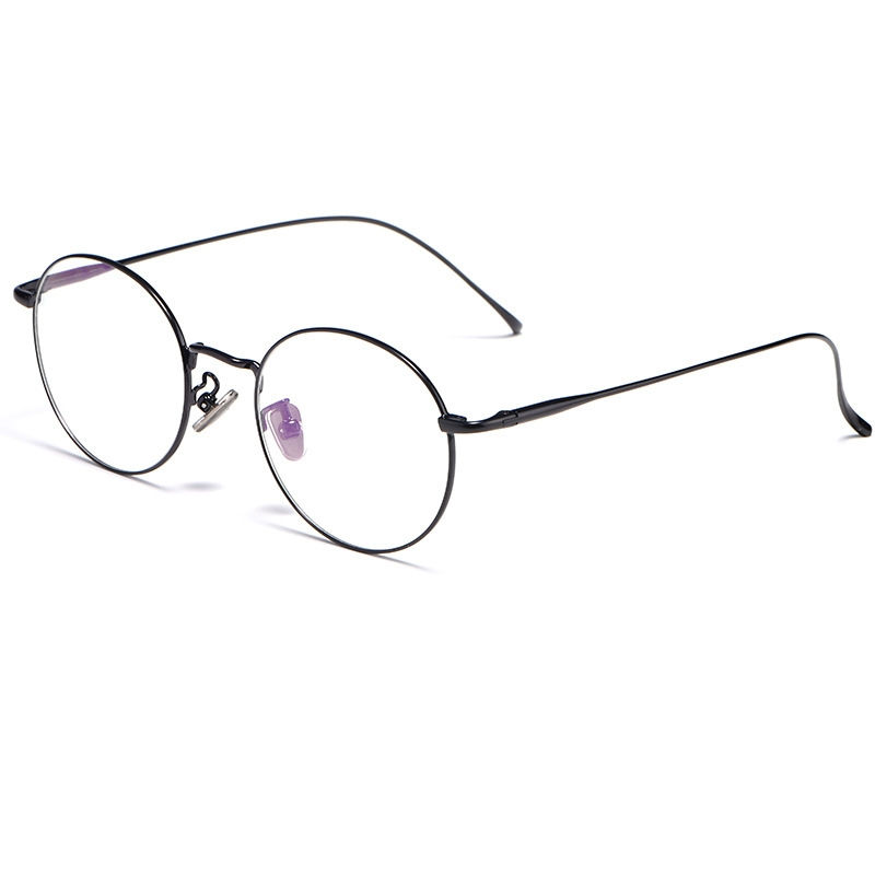 Thumbnail: Pure Titanium Round Retro Glasses Frame Full Frame Myopia Glasses Men And Women 