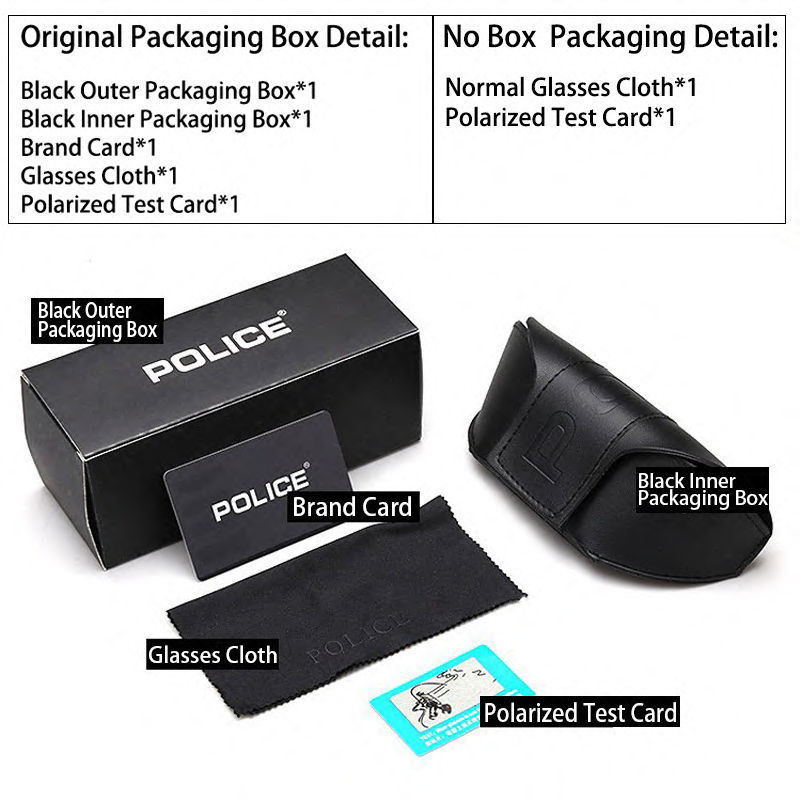 Thumbnail: POLICE Pilot Original brand Polarized Sunglasses Men's Outdoor Sports Business E