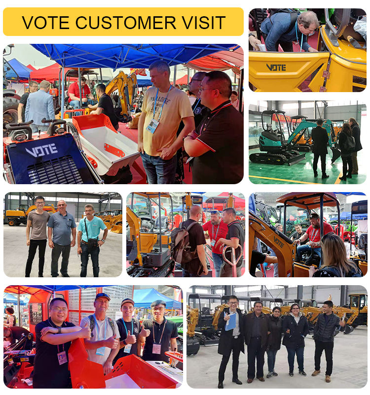 Thumbnail: Hot 1.6 Ton Mini Excavator pelle Hydraulic Crawler Micro Digger 1 Ton Small Farm