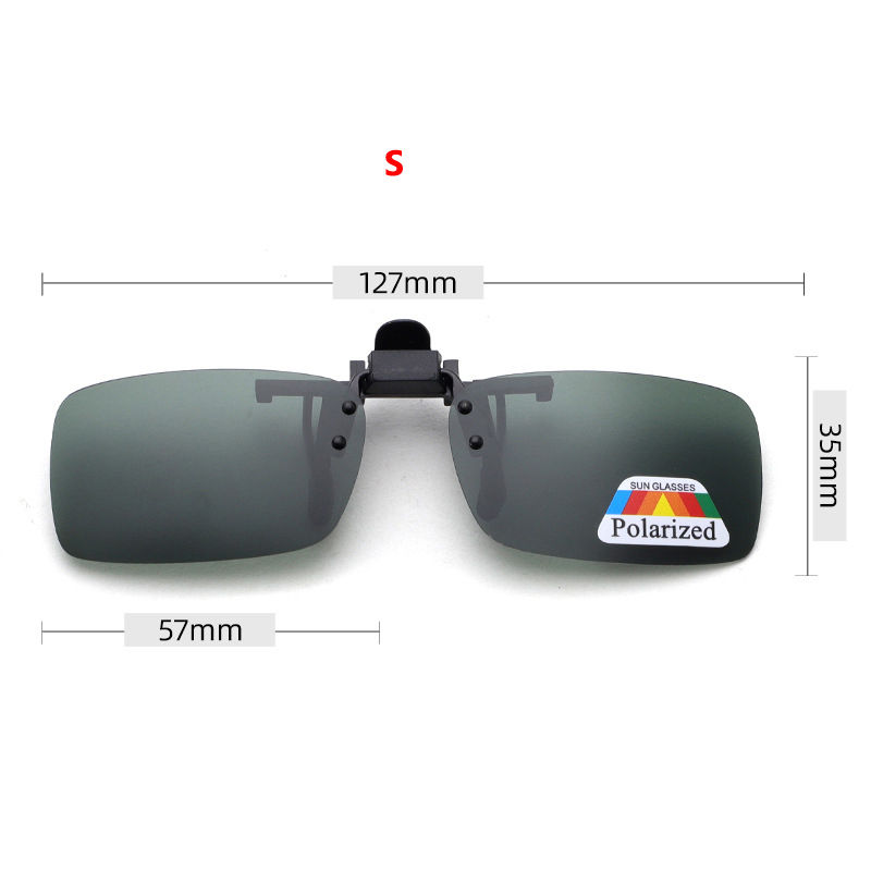 Thumbnail: Polarized Sunglasses Clips Glasses Clip Driving Night Vision Eyeglasses UV400 Ou