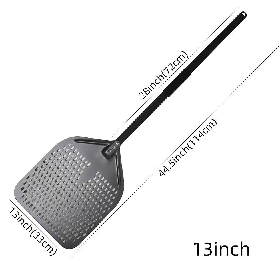 Thumbnail: 6&12 13 14  Inch Pizza Set Perforated Shovel Paddle Pizza Oven Turning Peel 