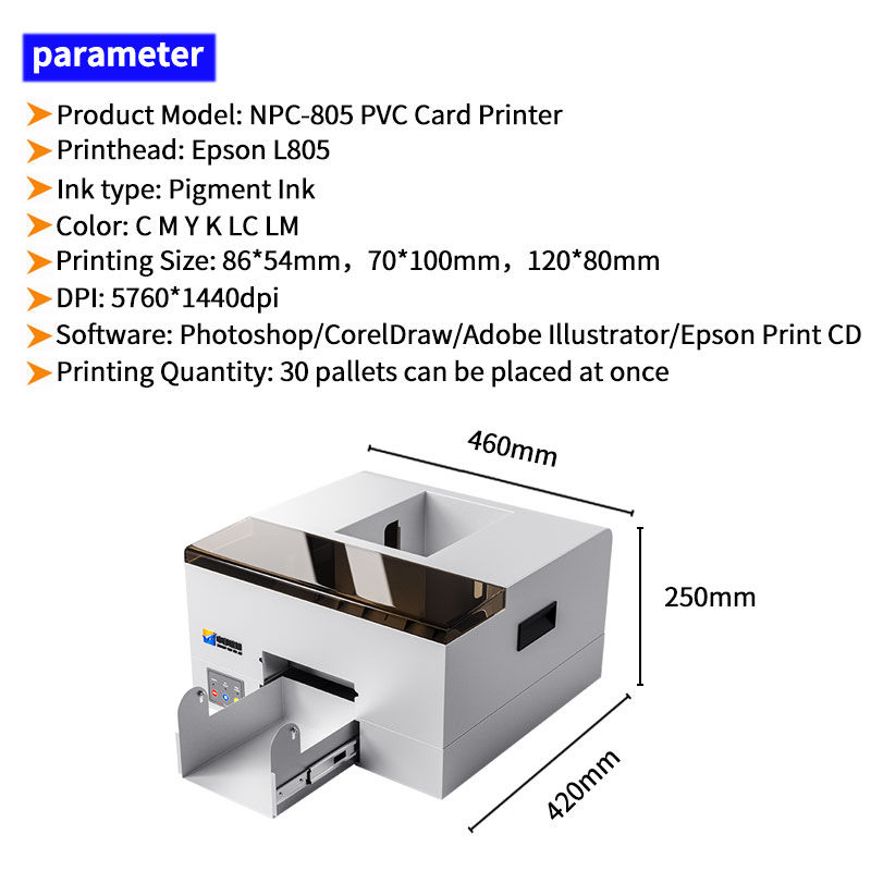 Thumbnail: Fcolor High Quality Continuous Printing Smart ID Card PVC Card Printer For Epson
