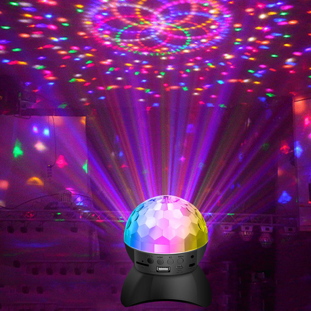 DJ Speakers Disco Ball Wireless Bluetooth Music Rotating Stage Light Birthday Pa