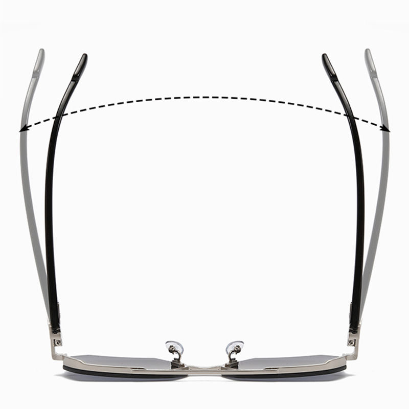 Thumbnail: Fashion Half Frame Sunglasses Men Women Classic Big Business Sun Glasses Male Tr