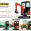 Thumbnail: Factory Directly Sale 1 Ton Small Mini Excavator High Quality Mini Digger For Ga