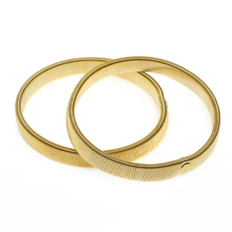 Thumbnail: 2pcs/pair Anti-Slip Elastic Shirt Sleeve Holders Metal Armbands Band Stretch Gar