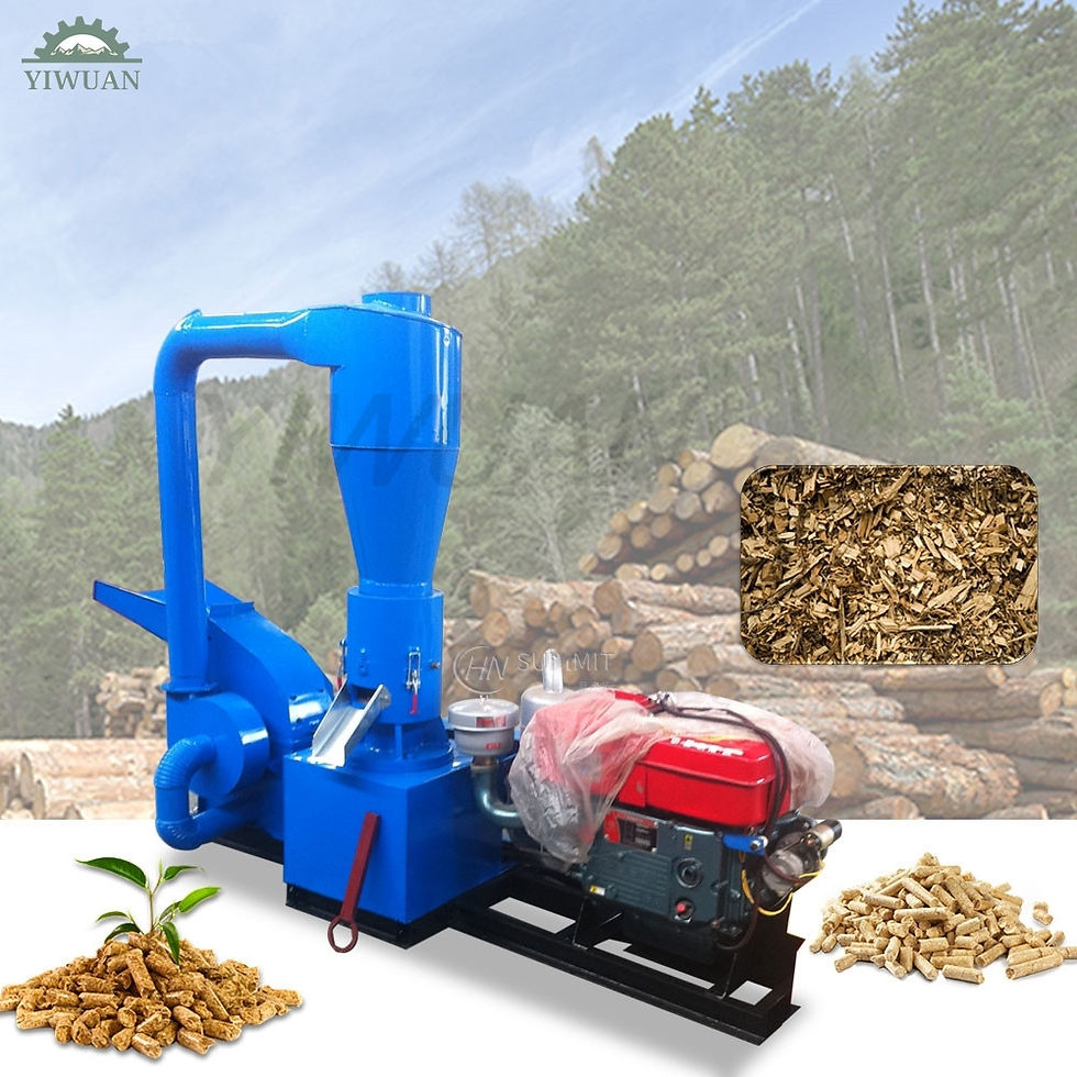 Thumbnail: Multifunction 30HP Diesel Wood and Feed Pellet Machine Sawdust Grain Press Wood 