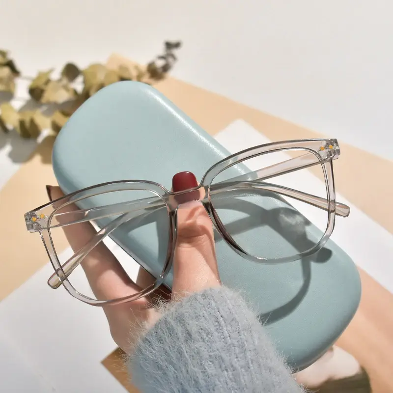 Thumbnail: 2024 Blue Light Photochromic Glasses Anti Blue Lights Vintage Retro Square Frame
