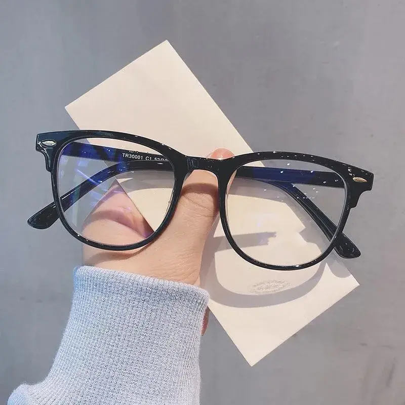 Thumbnail: 2024 Oversized Myopia Eyeglasses Vintage Unisex Transparent Frame Eyewear Anti-B