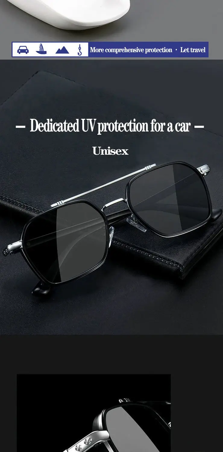 Thumbnail: 2023Halley Retro Steampunk Sunglasses Men Polarized Brand Designer Driver Safety