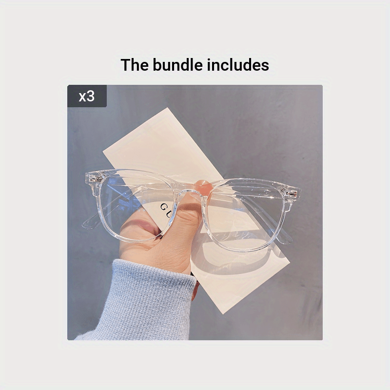 Thumbnail: Unisex Vintage Full Rim Glasses – Anti Blue Light Eye Protection for Work & Ga