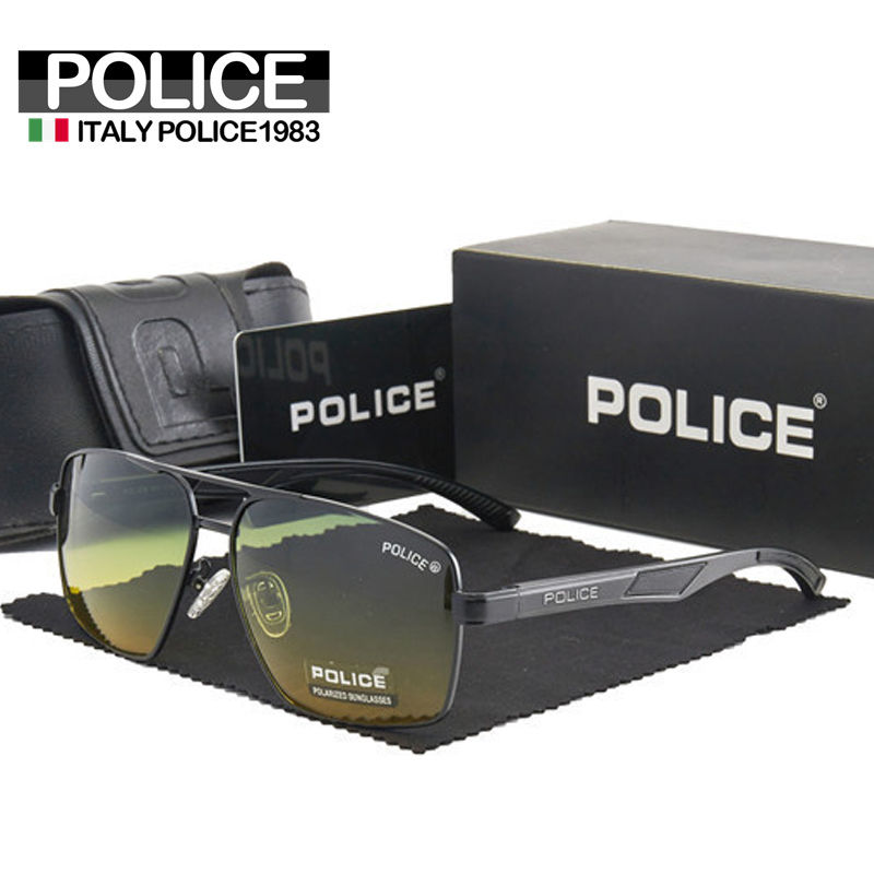 Thumbnail: POLICE Pilot Original brand Polarized Sunglasses Men's Outdoor Sports Business E