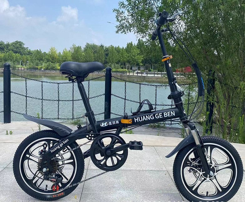 Thumbnail: Folding Bicycle 20 Inch Adult Gift Variable Speed Student Bike Men's And Women's