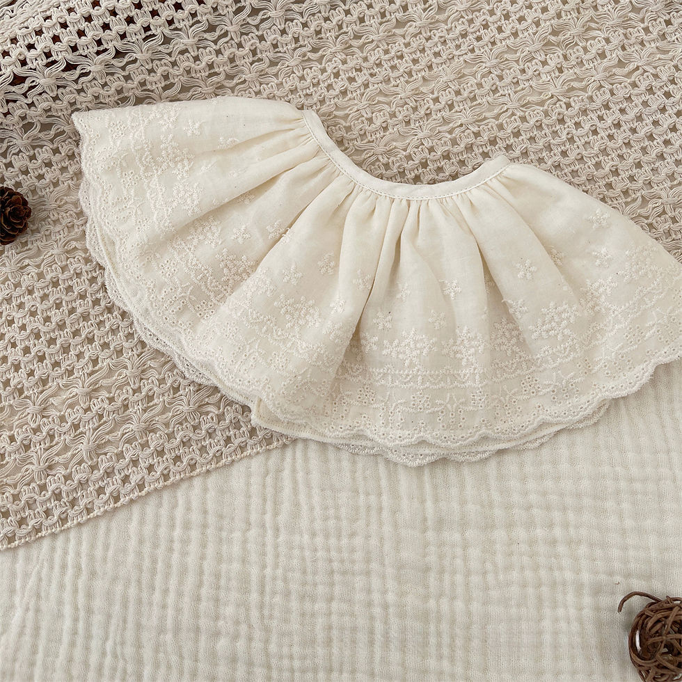 Thumbnail: Baby Bib Lace Baby Accessories Korean Kids Lace Collar Cute Hollow 