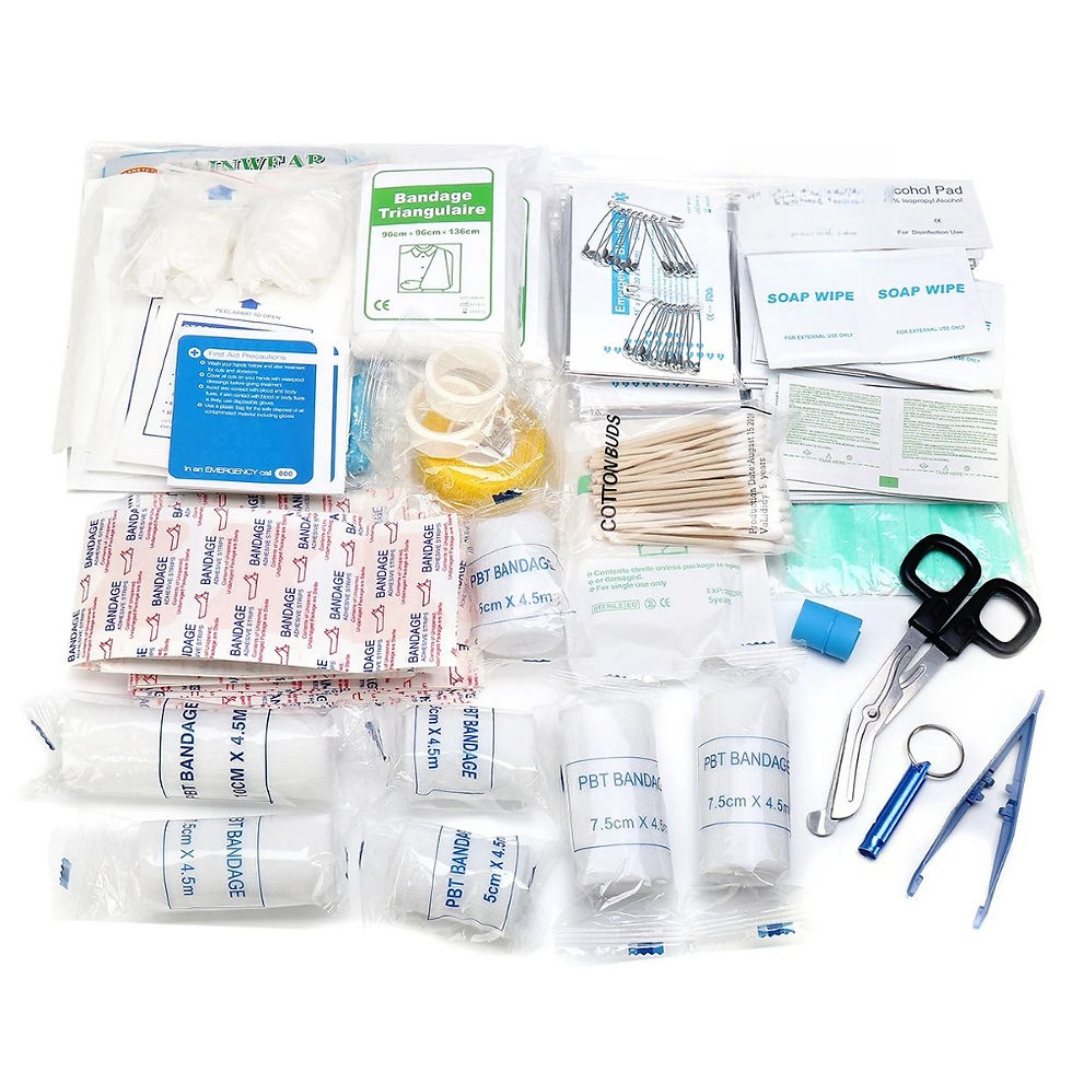 Thumbnail: Multi-Purpose Use Outdoor First Aid Portable Bag Survival Kit Includes Emergency