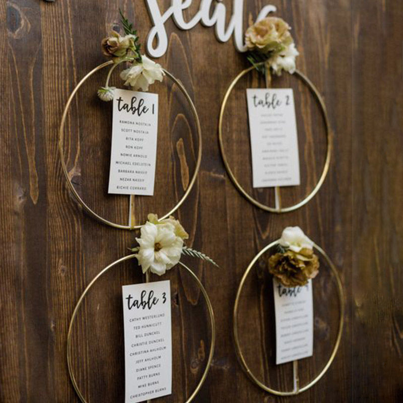 Thumbnail: 10-40cm Gold Iron Metal Ring Hoops Round Circle Catcher Ring DIY wreath macrame 