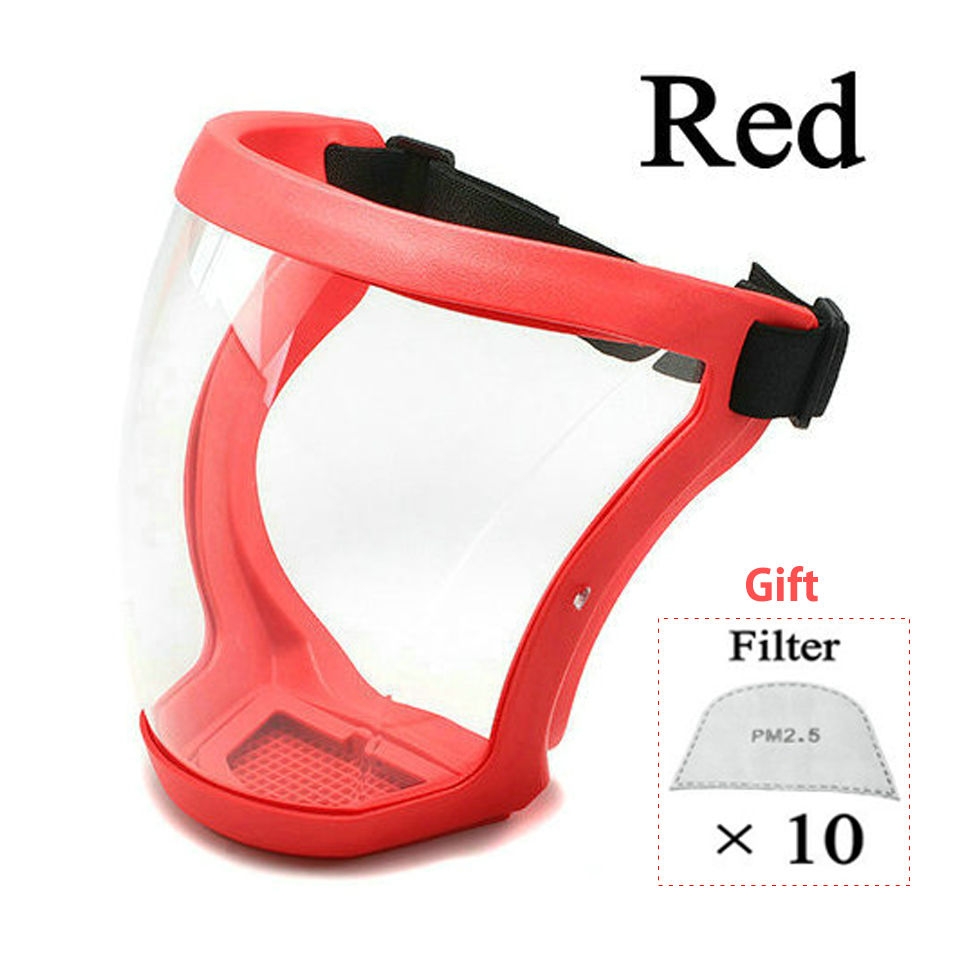 Thumbnail: Transparent Full Face Shield Mask Head Eye Protective Safety Cover Glasses Scree