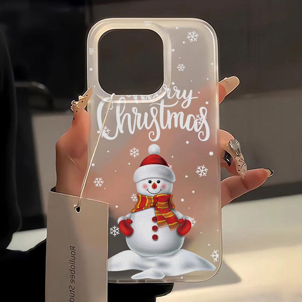 Thumbnail: Christmas Tree New Year Gifts Silicone Phone Case For iPhone 13 12 11 14 15 16 P