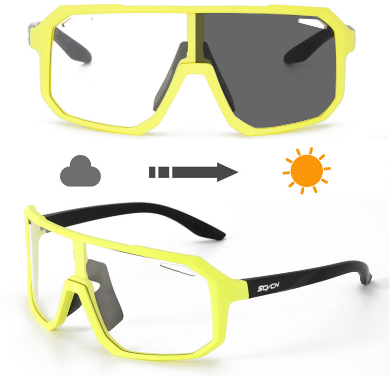 Thumbnail: SCVCN Photochromic Cycling Sunglasses Mountains Sports Cycling Glasses UV400 Ult