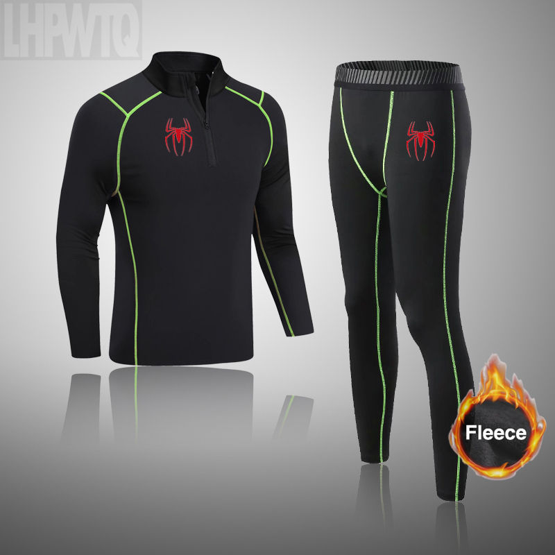 Thumbnail: Winter Thermal Underwear Men Long Johns Sets