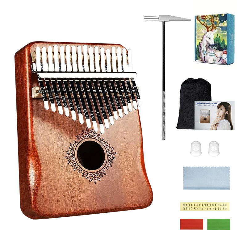 Thumbnail: 17 key Perfect Gauntlets Piano Mahogany kalimba Musical Instrument Beginners Thu