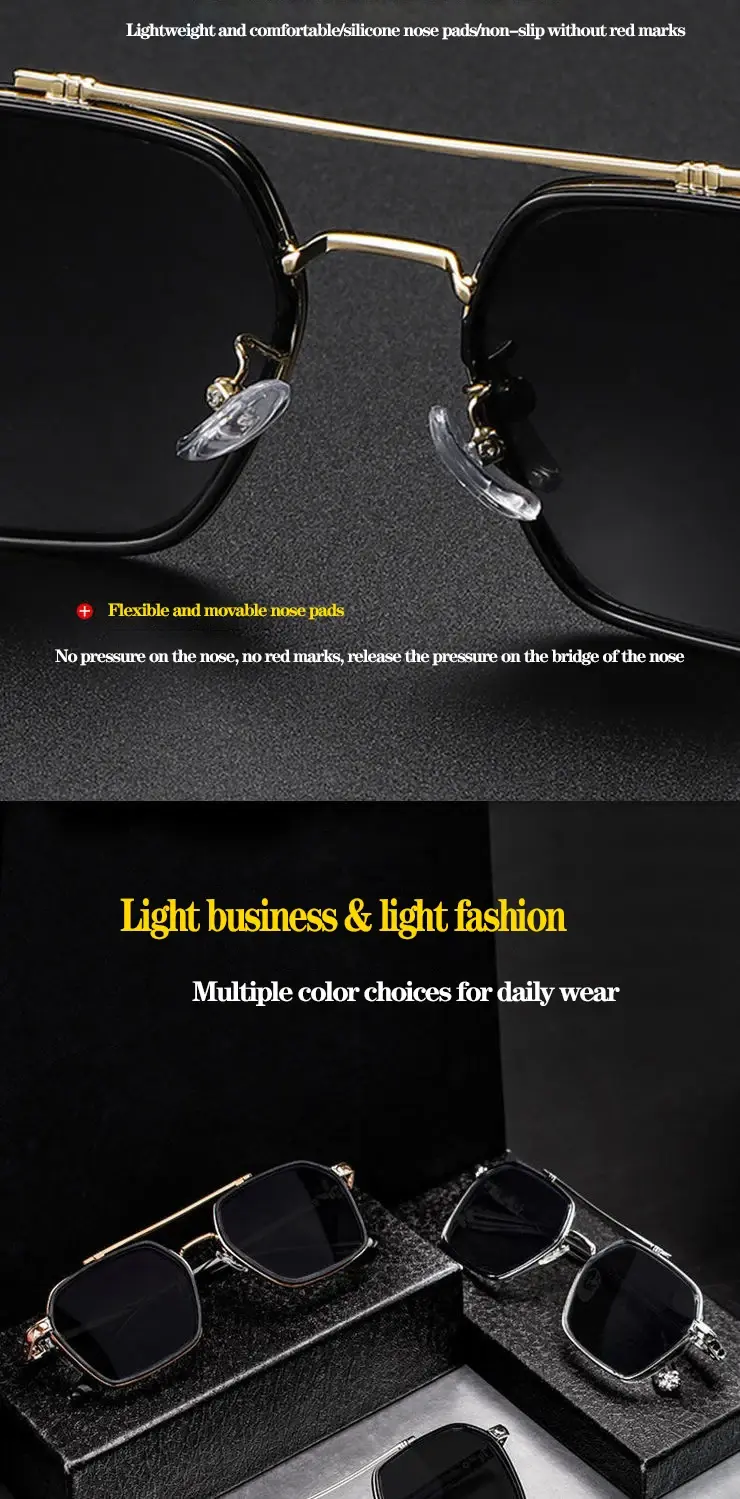 Thumbnail: 2023Halley Retro Steampunk Sunglasses Men Polarized Brand Designer Driver Safety