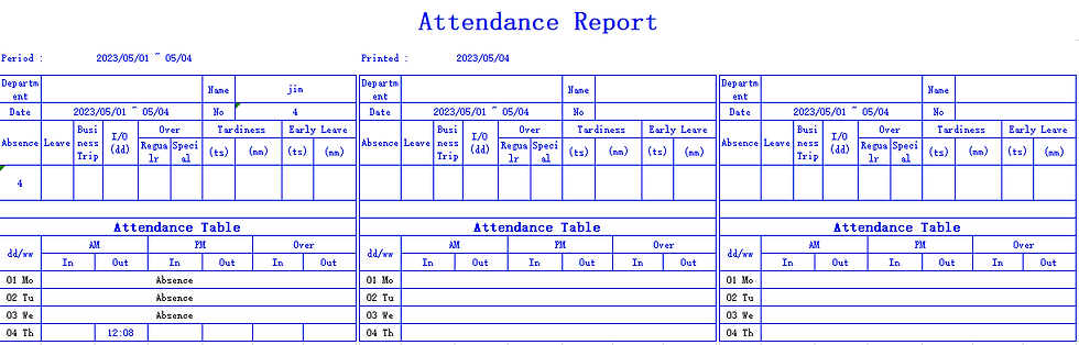 Thumbnail: WiFi Fingerprint Time Attendance Recorders Employee Time Machine Finger and Card