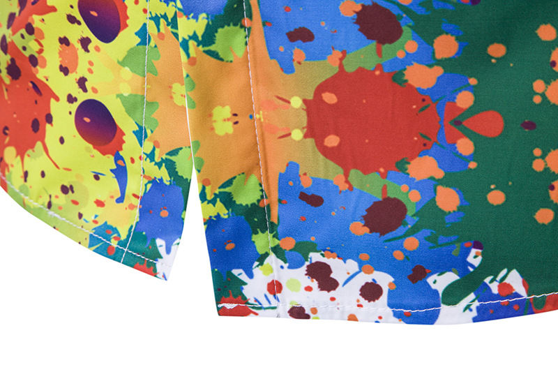 Thumbnail: 2023 selling high-quality fashion 3D printing slim shirt men's high-end long-sle