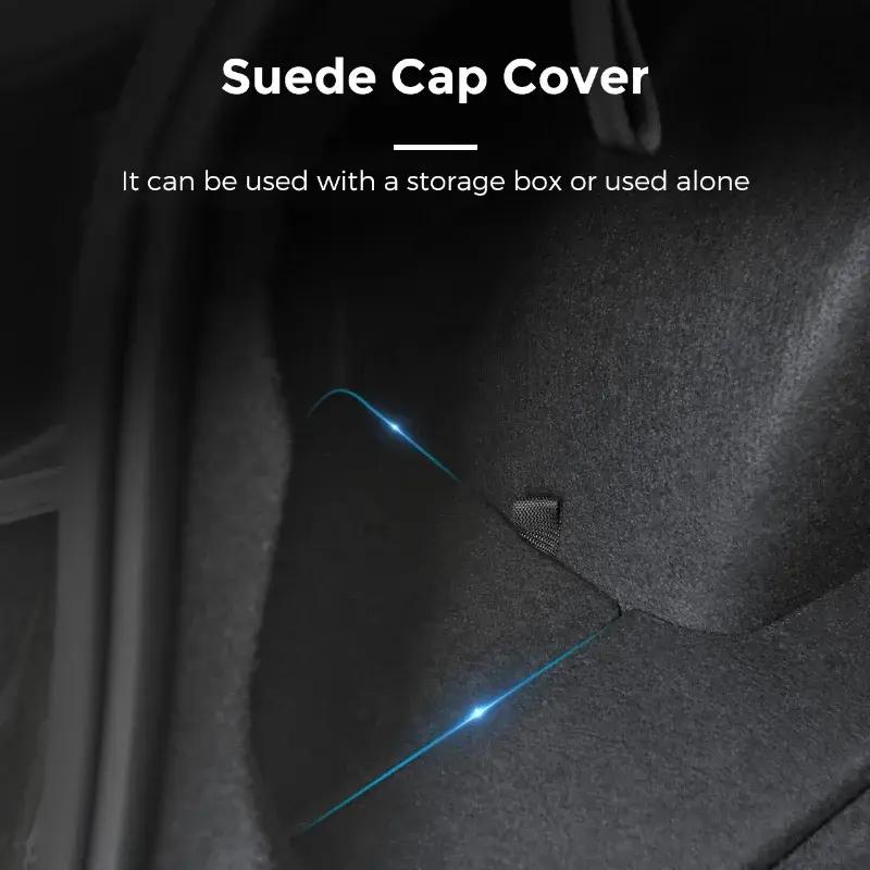 Thumbnail: Rear Trunk Cover For Tesla Model Y Side Storage Box Lids Organizer Baffle Flanne