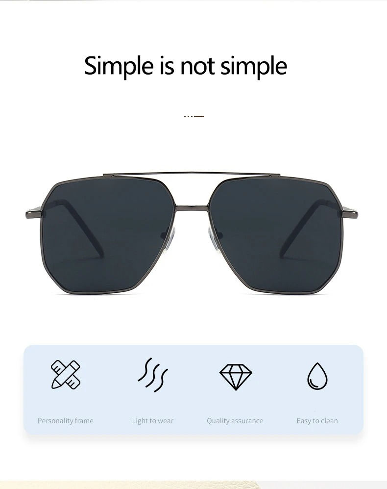 Thumbnail: Fashion Men Sunglasses Pilot Classic Driving Sun Glasses Metal Frame Mirror Leis