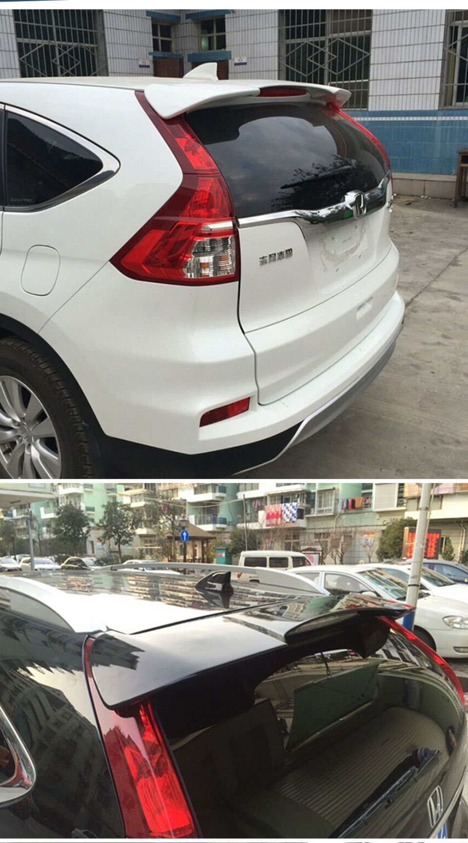 Thumbnail: Spoiler for Honda CRV CR-V 2012 13 14 15 16 Gloss Black ABS Material Rear Trunk 