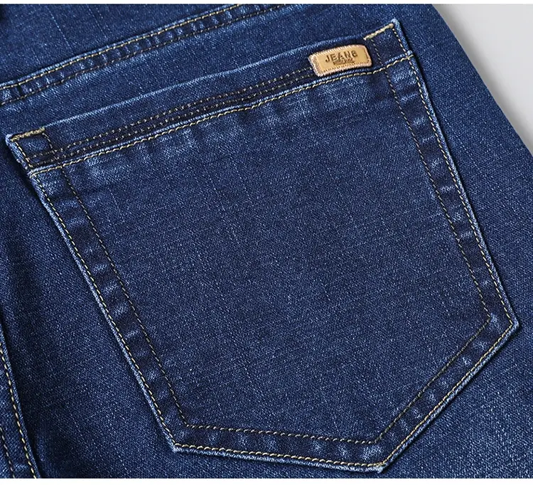 Thumbnail: Cotton Men's Jeans Denim Pants Brand Classic Clothes Overalls Straight Trousers 