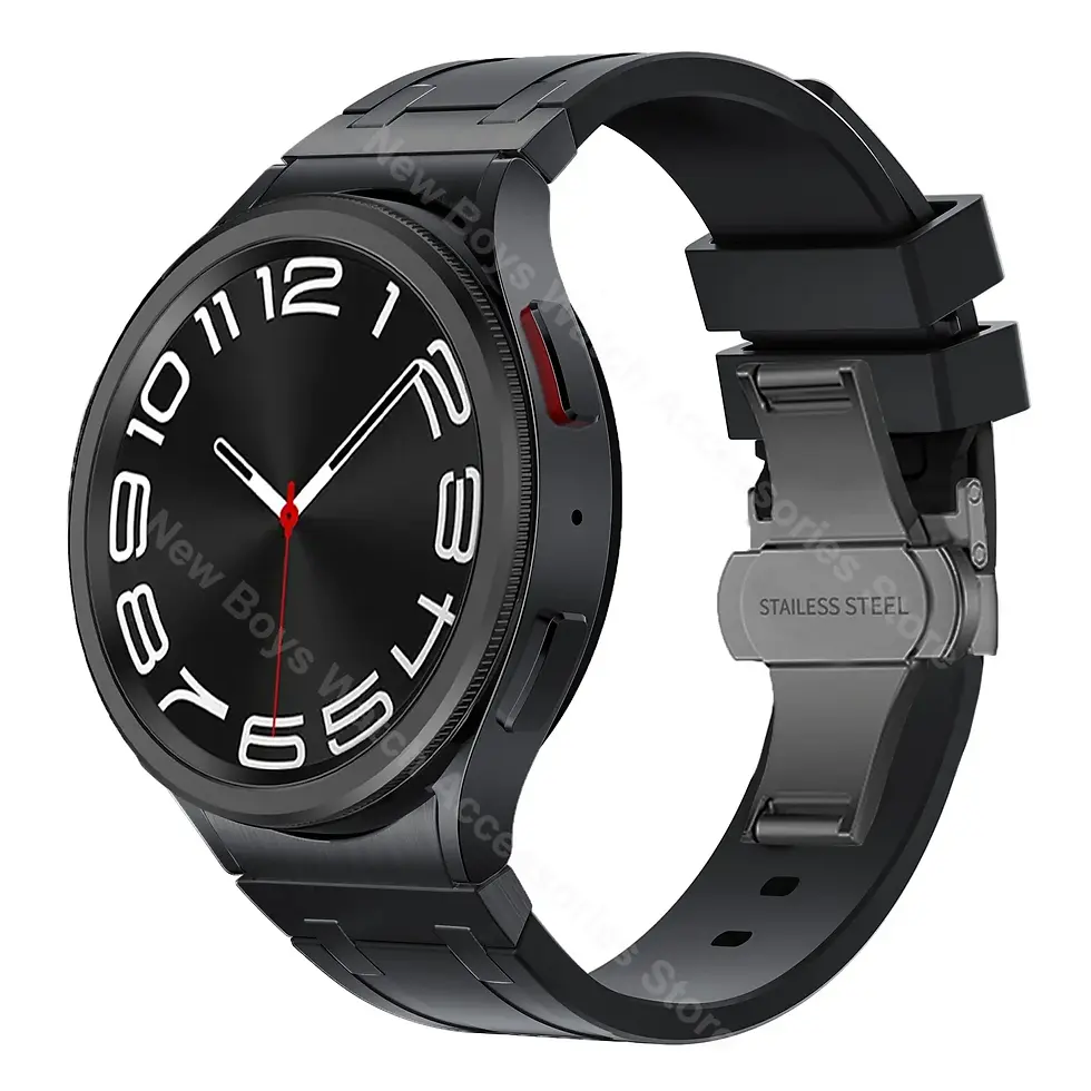 Thumbnail: Silicone band for Samsung Galaxy Watch 7 40mm 44mm 6 4 classic 46 47mm 42 43mm 5