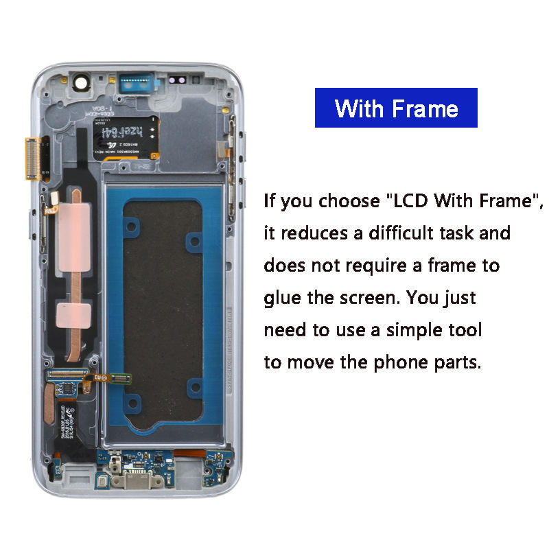 Thumbnail: 5.1“SUPER AMOLED LCD For Samsung S7 G930 SM-G930F LCD Display Touch Screen Dig