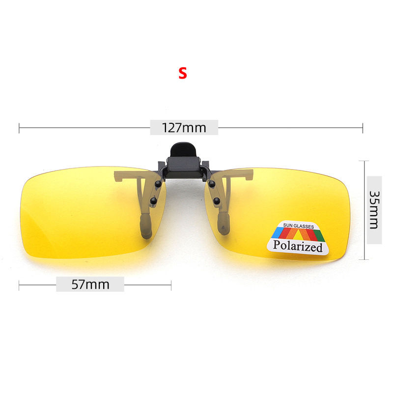 Thumbnail: Polarized Sunglasses Clips Glasses Clip Driving Night Vision Eyeglasses UV400 Ou
