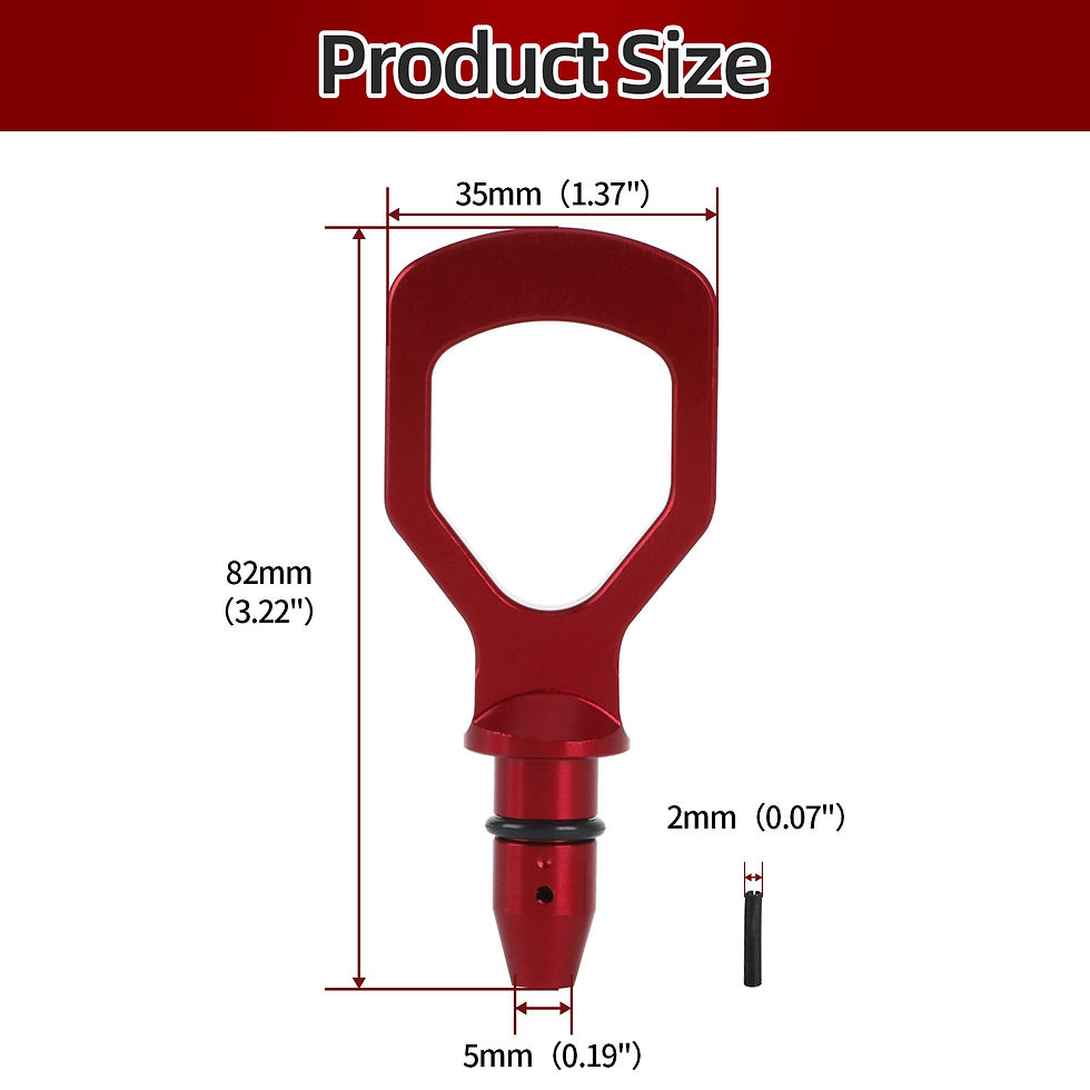 Thumbnail: Aluminum Car Oil Dipstick Pull Handle Engine Oil Pullhandle Billet Replacement M