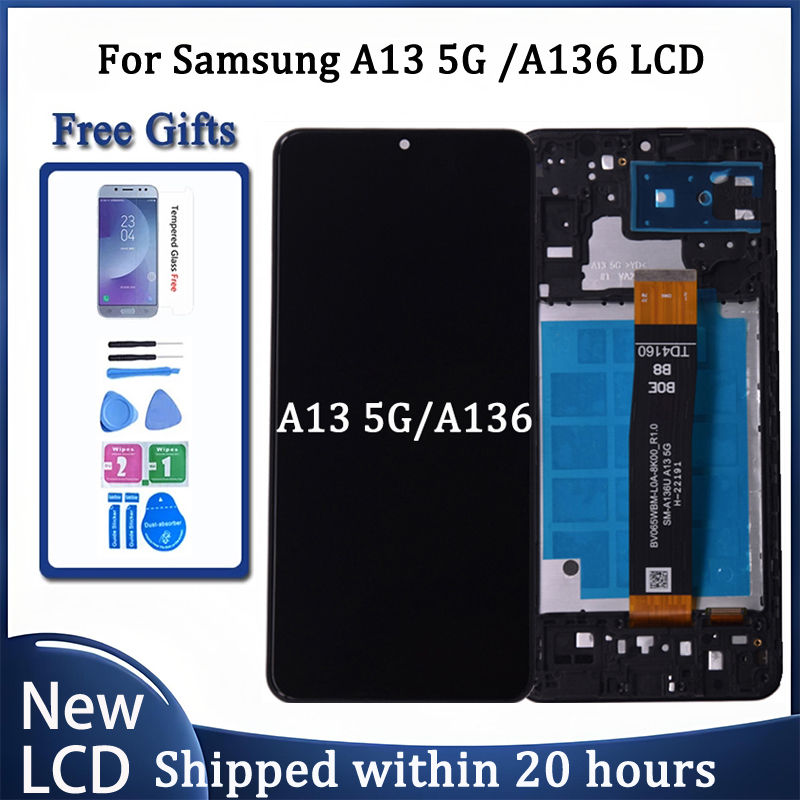 Thumbnail: For Samsung A13 5G A136 LCD Display With Touch Screen Digitizer For Samsung A136