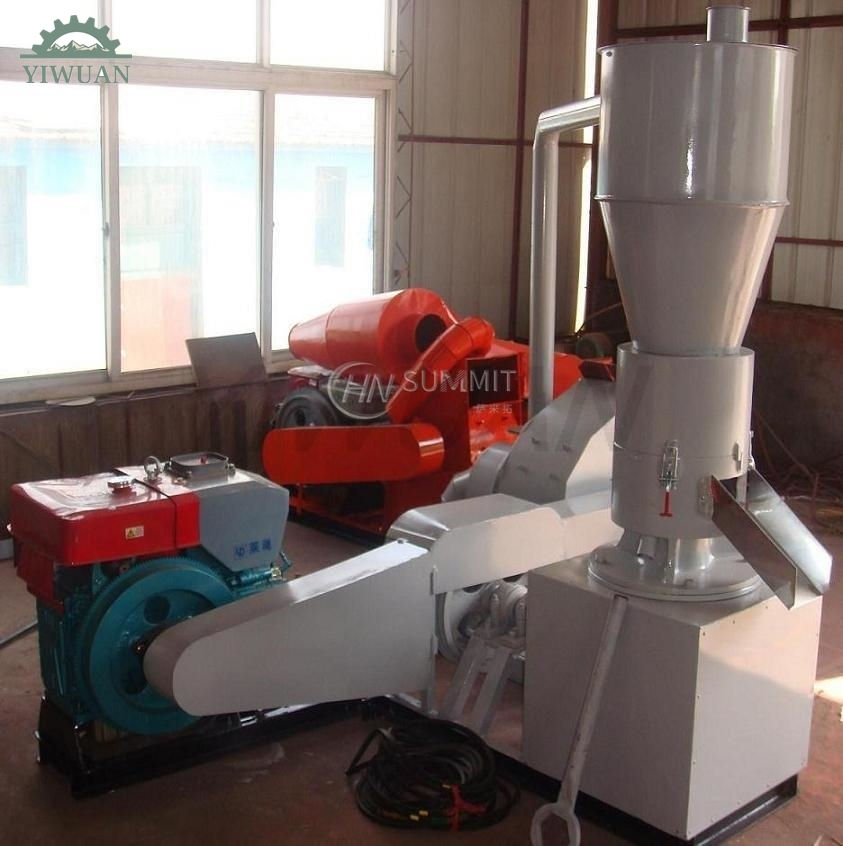 Thumbnail: 200-250kg/H Diesel Wood Pellet Making Machine Flat-Die Sawdust Biomass Fuel Pell