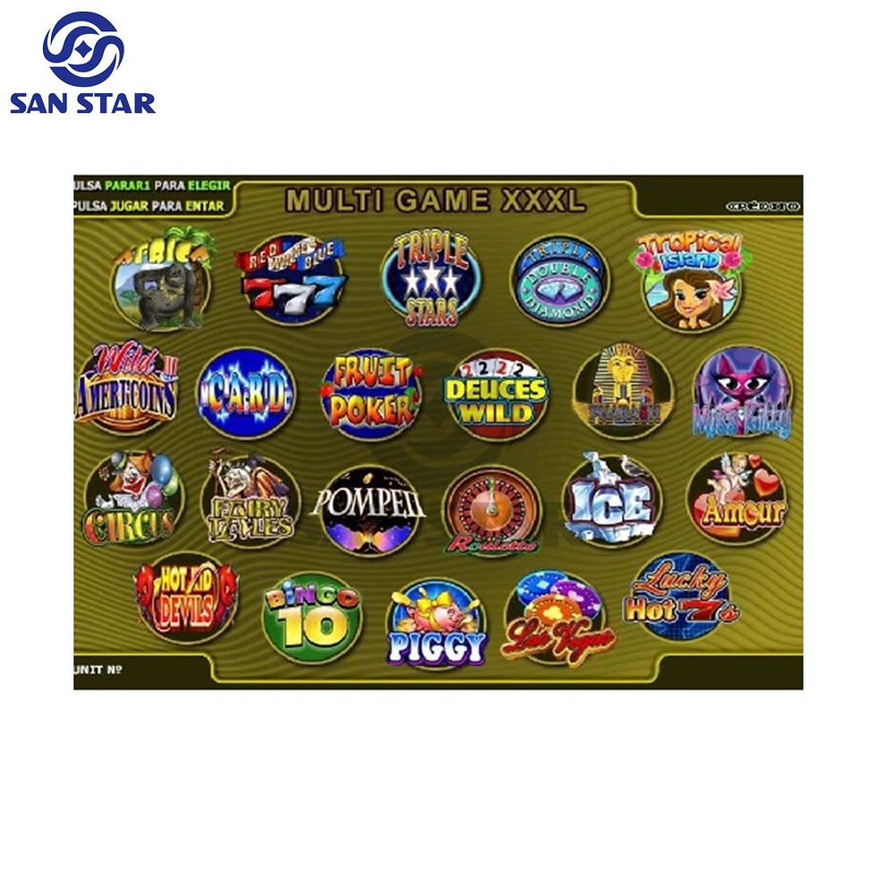 Thumbnail: XXL Multi Slot Game 20 In 1 Gaming Machine MotherBoard SKILL Arcade Game PCB Gam