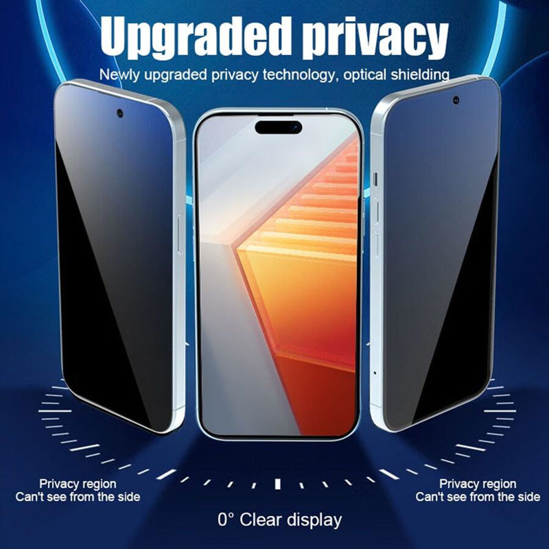 Thumbnail: Oleophobic Coating Dust Free Installation Privacy Screen Protector For iPhone 13