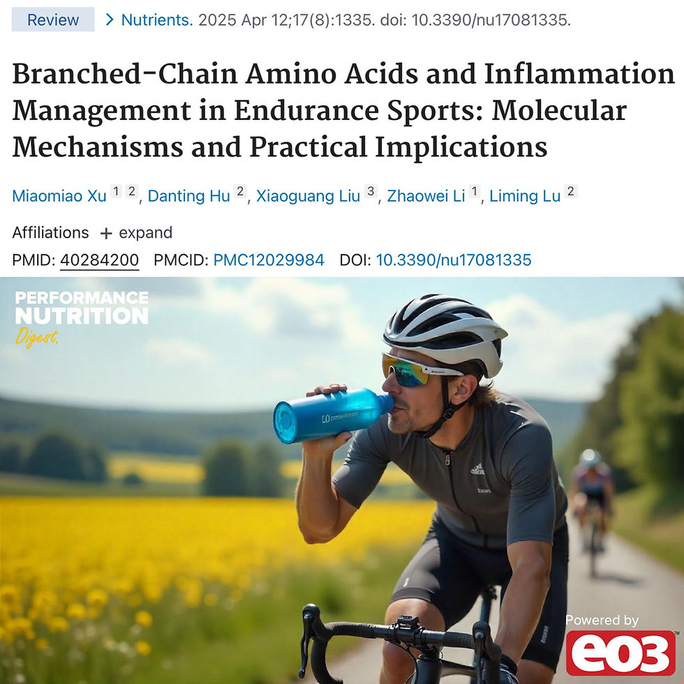 BCAAs para atletas de Endurance (Novas evidências)