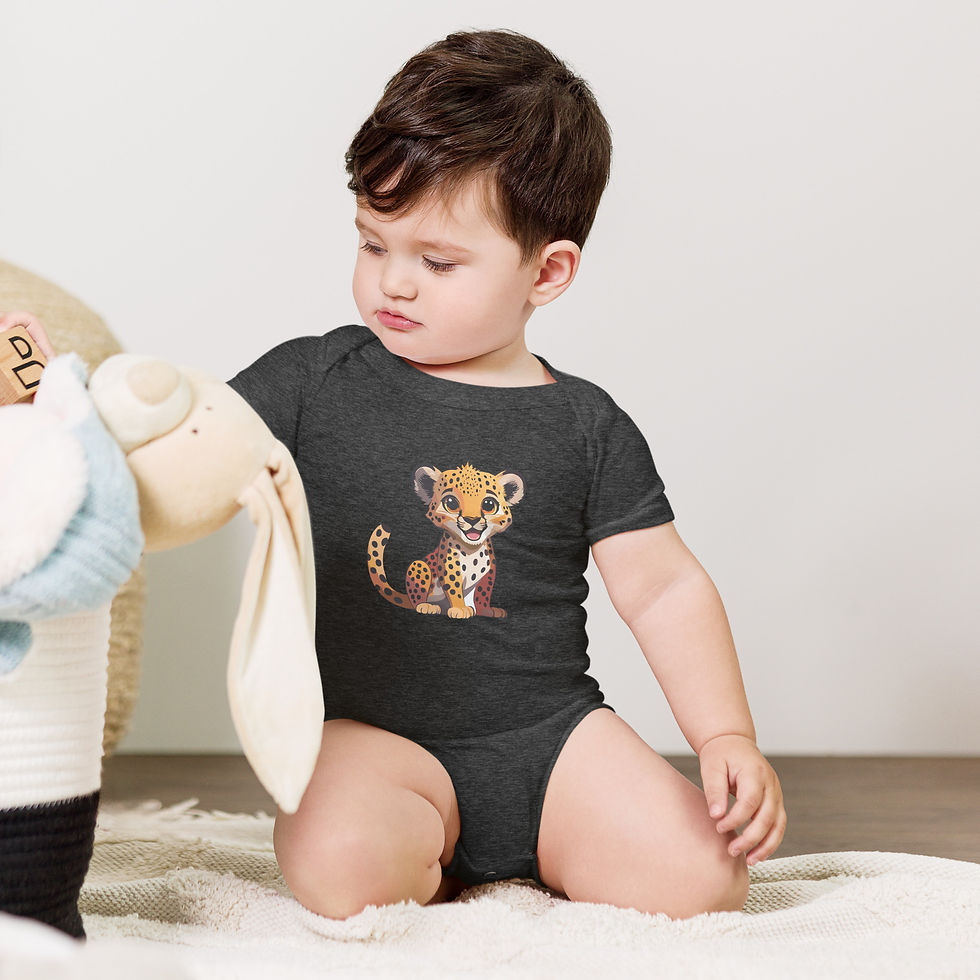 Thumbnail: Baby Asiatic Cheetah - Short Sleeve One Piece