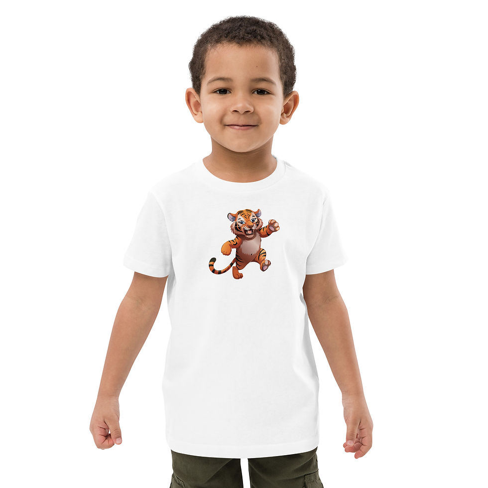 Thumbnail: Baby Amur Tiger Organic Cotton Kids T-Shirt