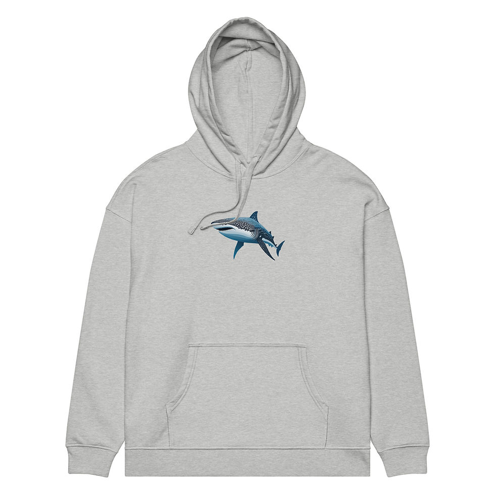 Thumbnail: Whale Shark Unisex organic relaxed hoodie